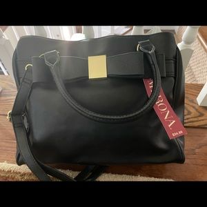 Merona Black Handbag NWT